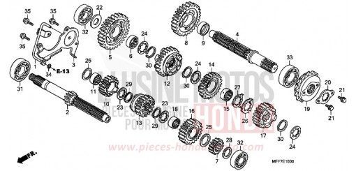 BOITE DE VITESSES XL700VAB de 2011